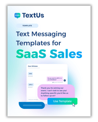 Text Messaging Templates for  saas sales