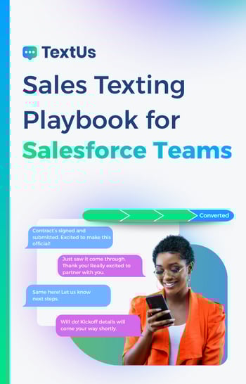 Sales Texting Playbook for Salesforce Teams Guide Cover